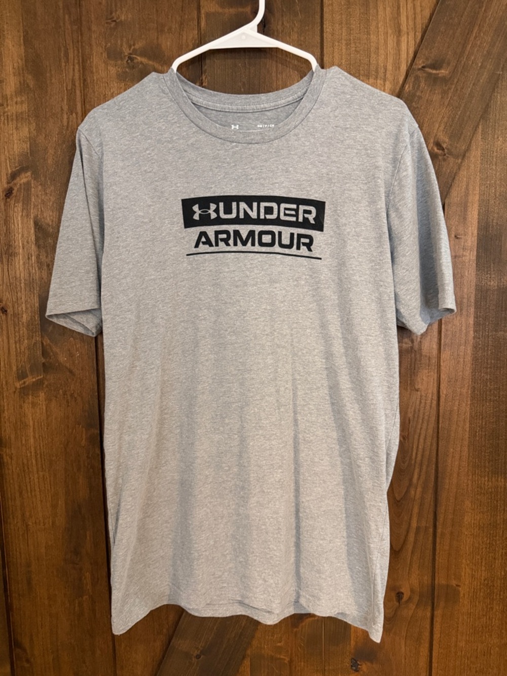 Under Armour Light Gray Short Sleeve Logo Tee